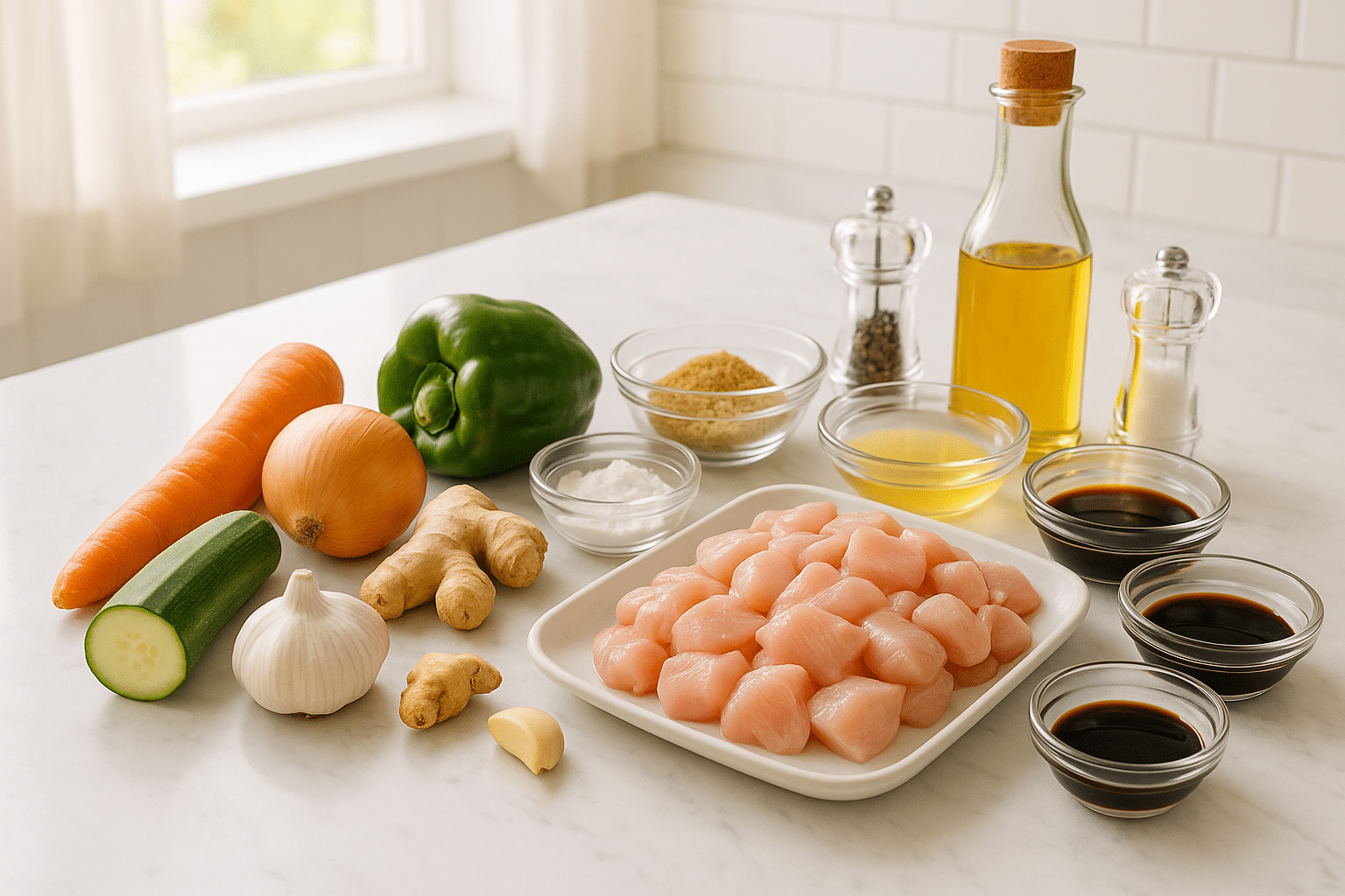 Ingredientes para el Pollo a la Tie Ban Ingredientes para el Pollo a la Tie Ban