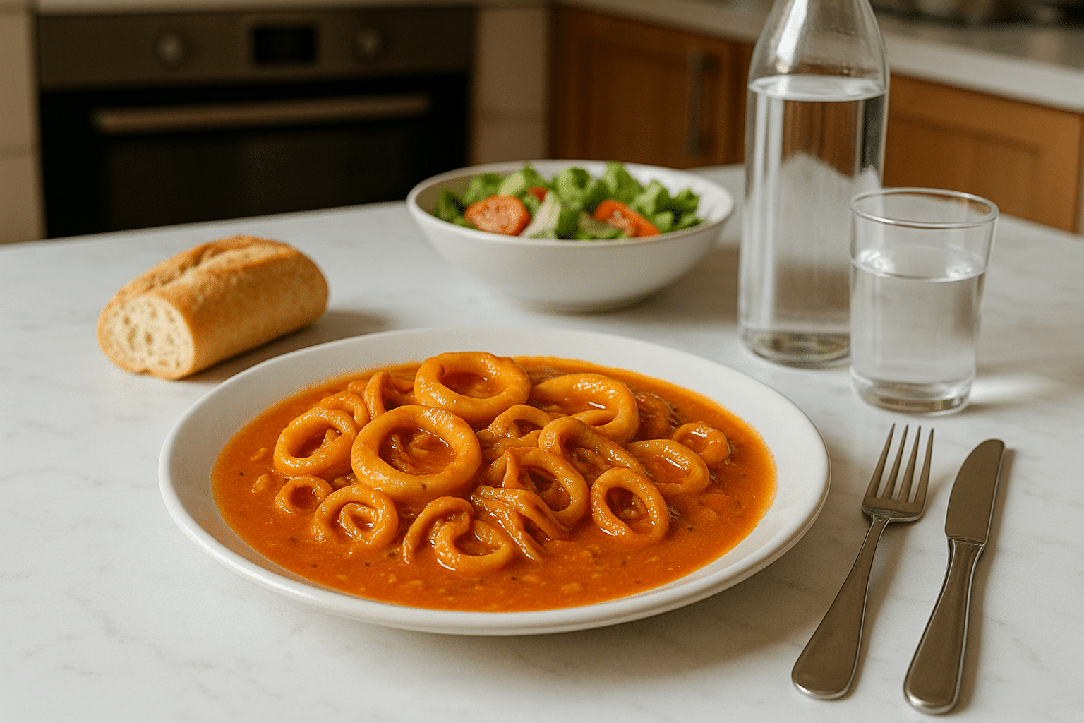 Calamares en salsa receta dela abuela Calamares en salsa receta dela abuela