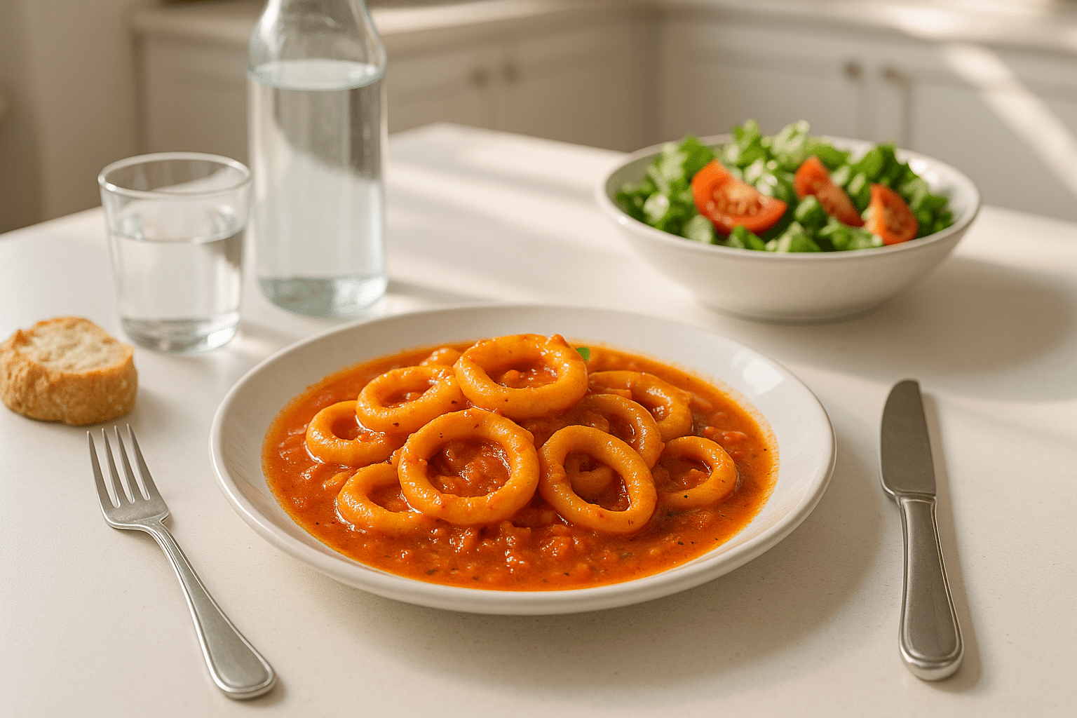 Calamares en salsa receta dela abuela Calamares en salsa receta dela abuela