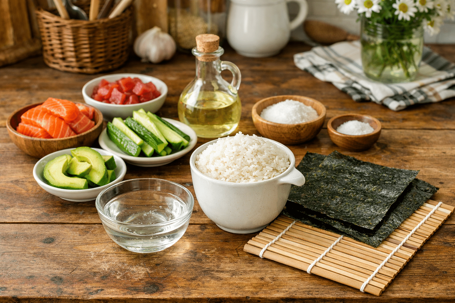 Receta de Hosomaki Ingredientes para hacer hosomaki casero