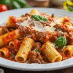 Macarrones con carne picada de la abuela