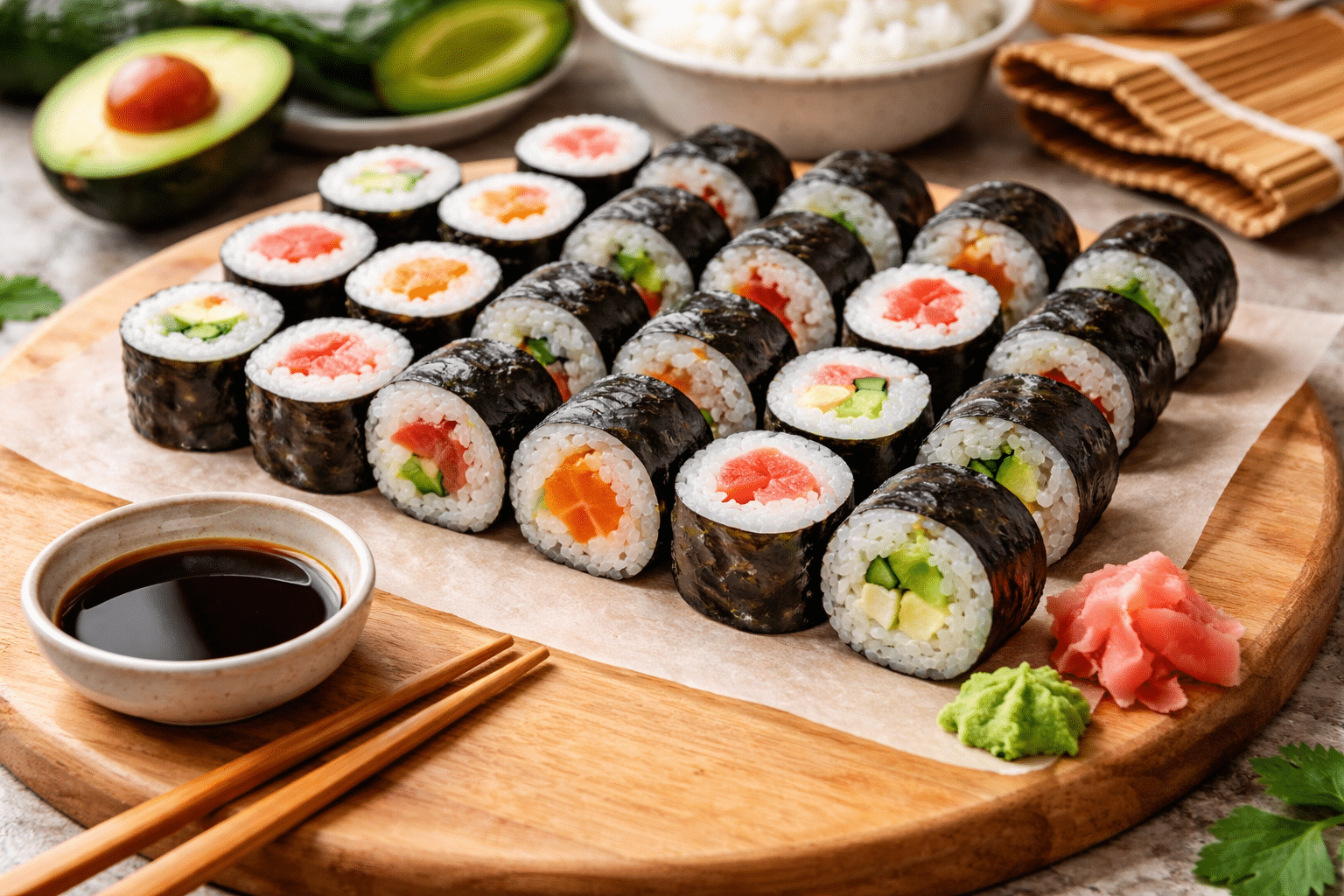 Receta de Hosomaki hosomaki