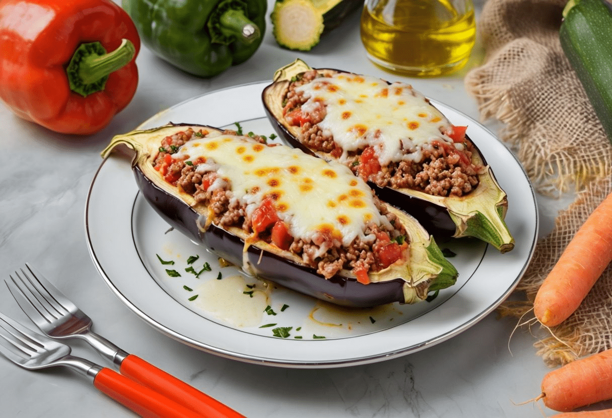 Berenjenas rellenas de la abuela Berenjenas rellenas de la abuela