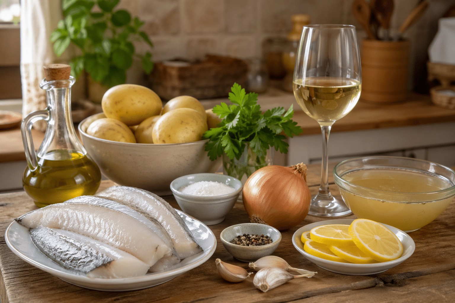 Merluza al horno Ingredientes para hacer merluza al horno