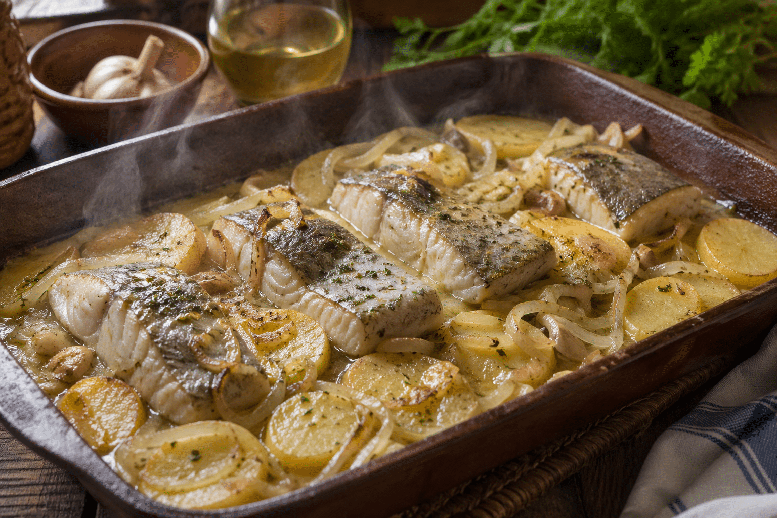Merluza al horno merluza al horno