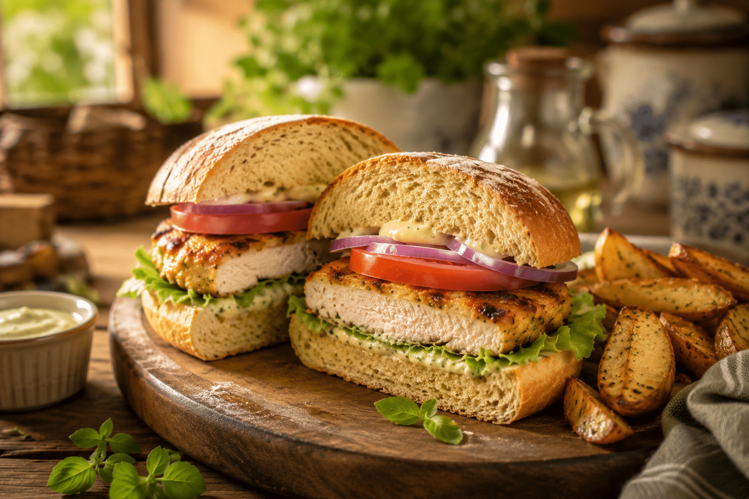 Hamburguesa de pollo Hamburguesa de pollo