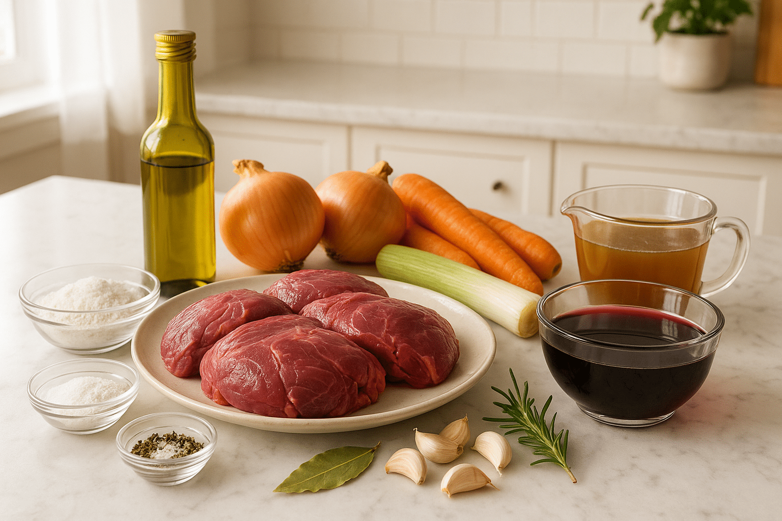 Ingredientes Carrilleras al vino tinto de la abuela Ingredientes Carrilleras al vino tinto de la abuela