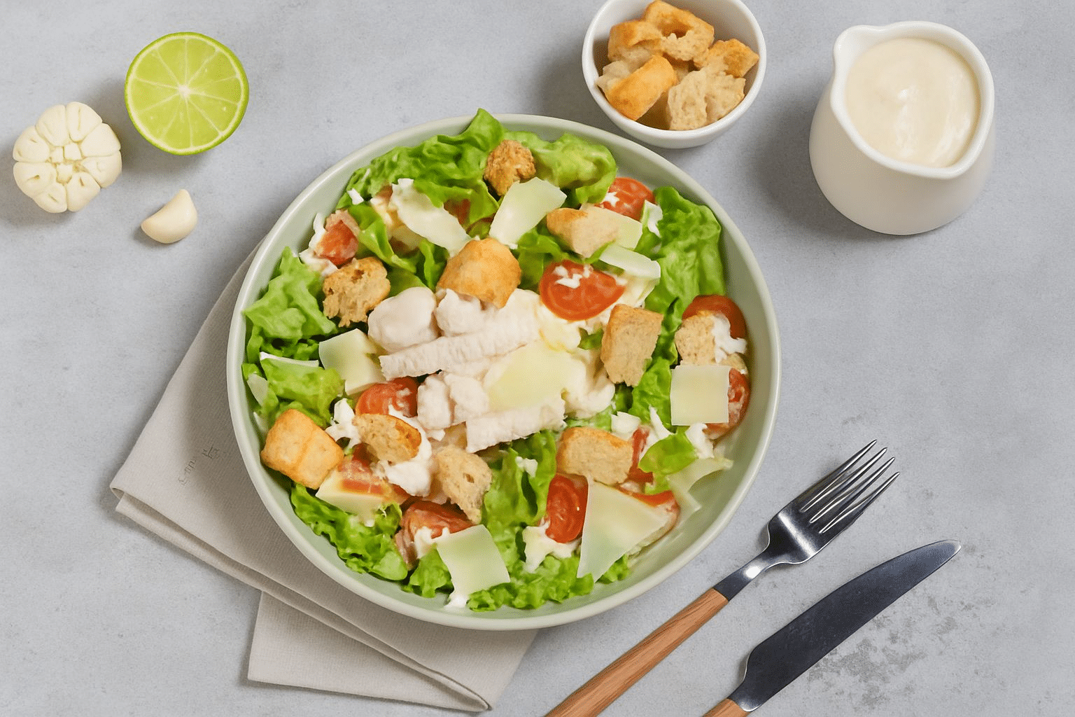 10 tipos de ensaladas fáciles para Disfrutar todo el Año ensalada cesar