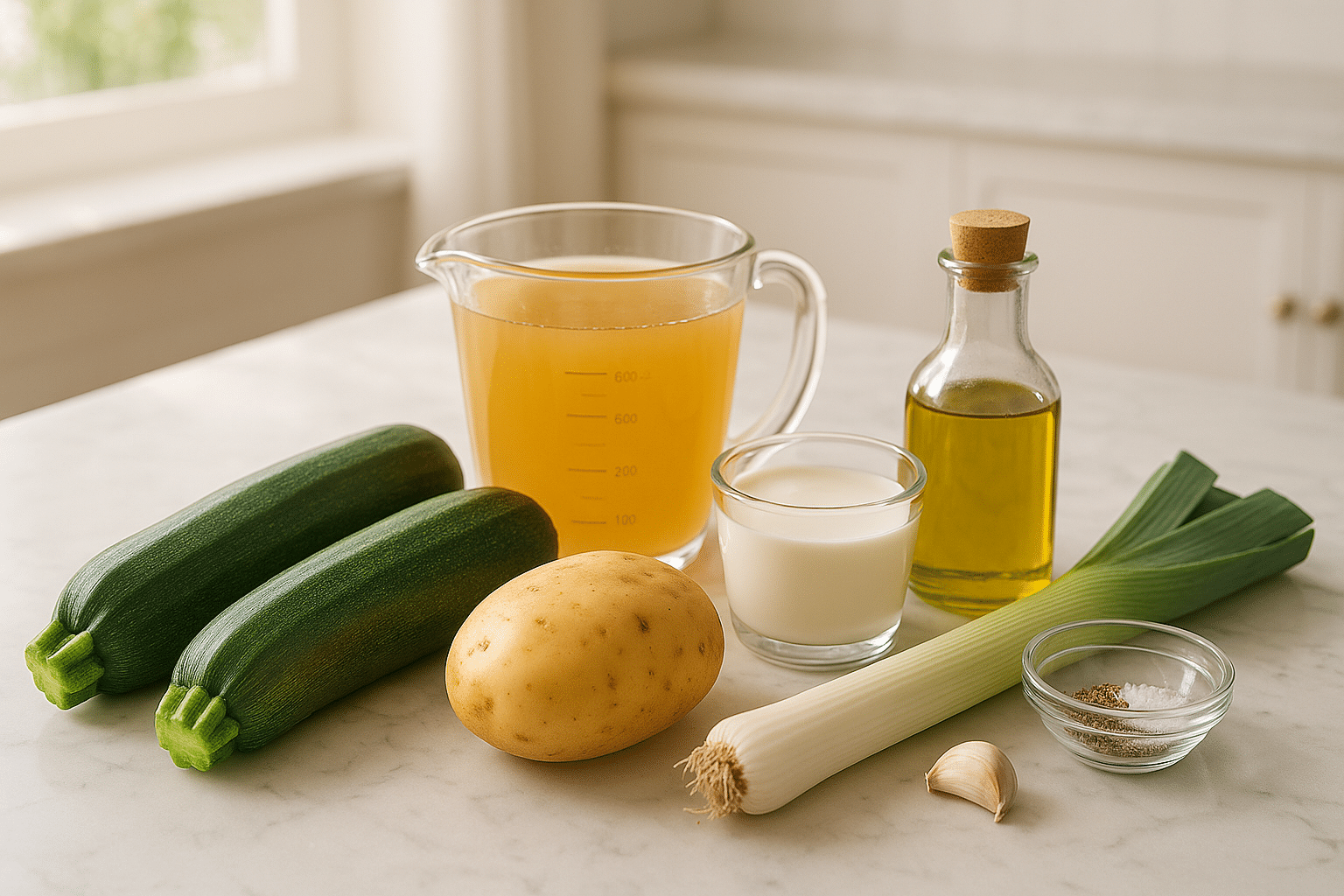 Ingredientes para la Crema de Calabacin Thermomix Ingredientes para la Crema de Calabacin Thermomix