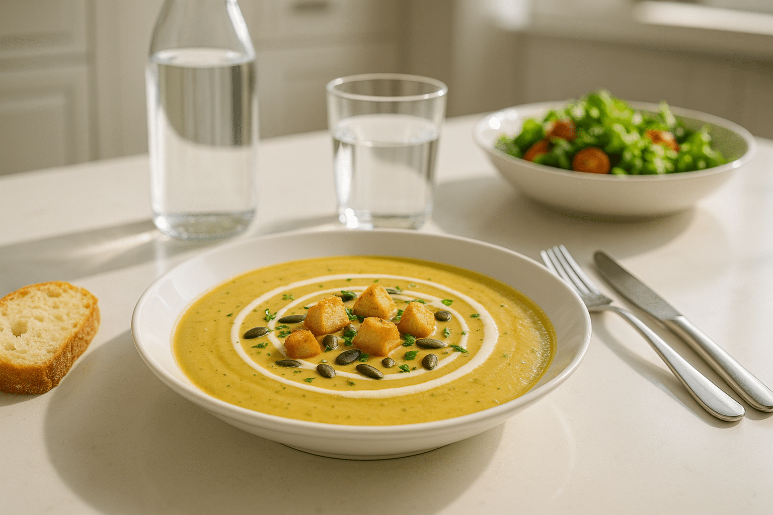 Crema de Calabacin en Thermomix Pure de Calabacin en Thermomix