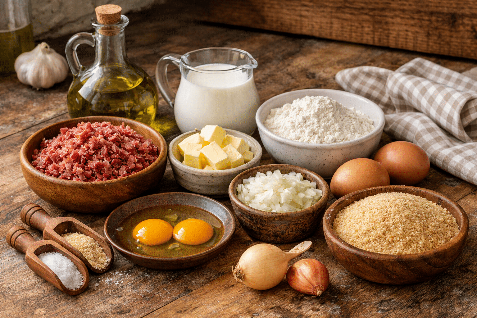 Croquetas de Jamón Ingredientes para preparar croquetas de jamón caseras
