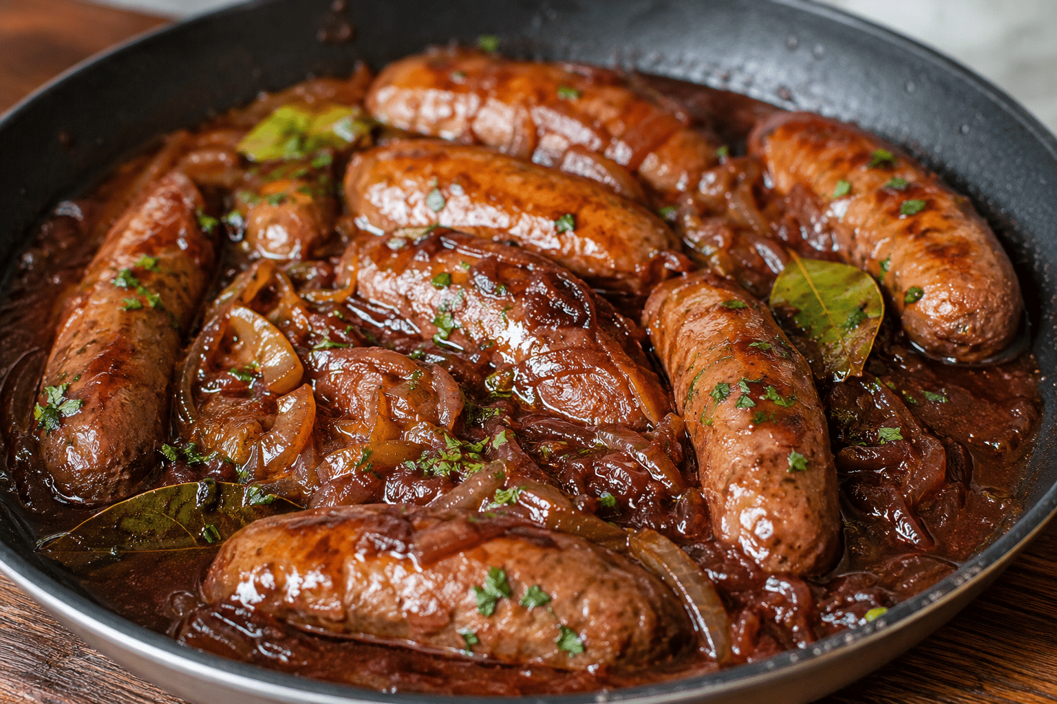 Receta Salchichas al Vino salchichas al vino