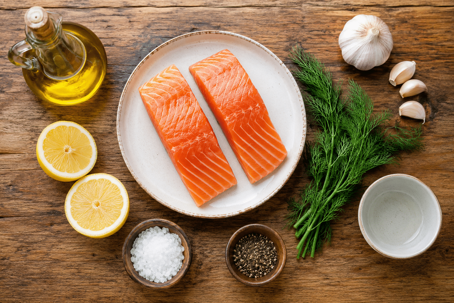 Salmon al horno Ingredientes para hacer salmón al horno