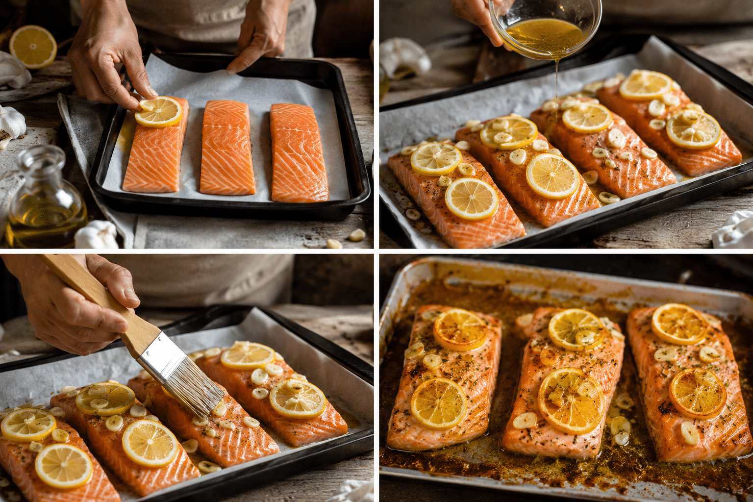 Salmon al horno Salmon al horno receta casera paso a paso