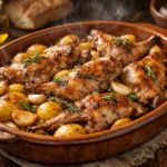 Conejo al horno receta de la abuela