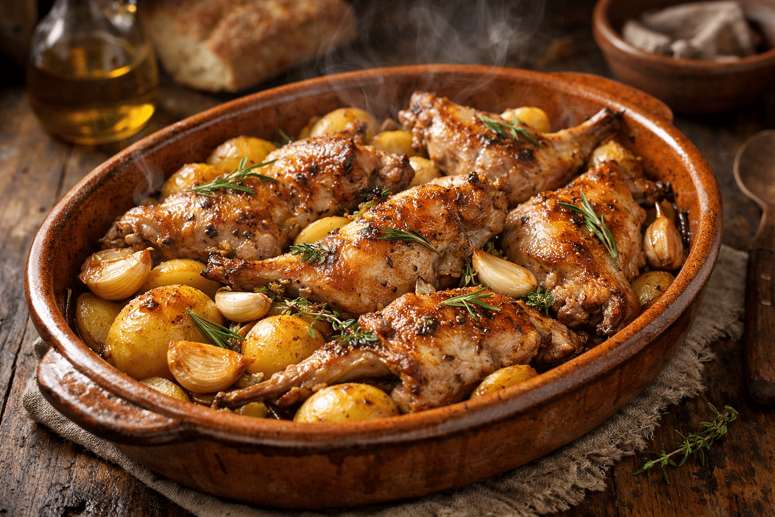 Conejo al horno receta de la abuela Conejo al horno receta de la abuela