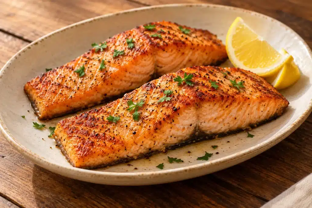 Salmón en freidora de aire
