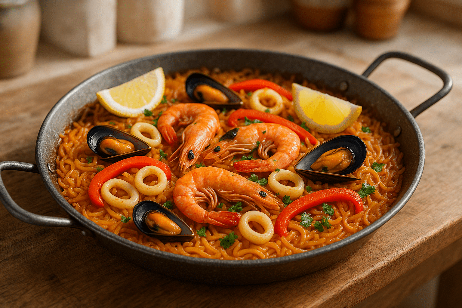 Receta fideua Tradicional Receta fideua Tradicional