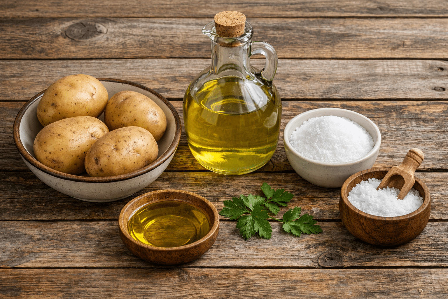 Patatas bravas Ingredientes para las patatas bravas auténticas