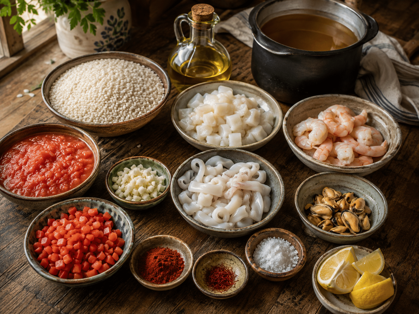 Arroz del Señoret Ingredientes para arroz del señoret