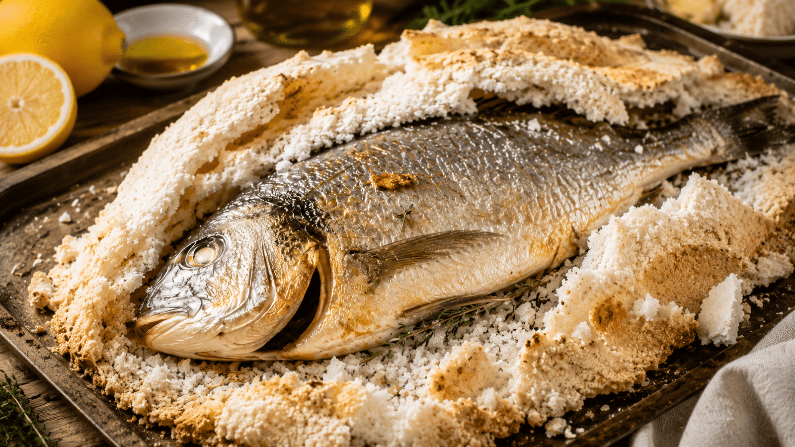 Dorada a la Sal Dorada a la Sal receta casera paso a paso