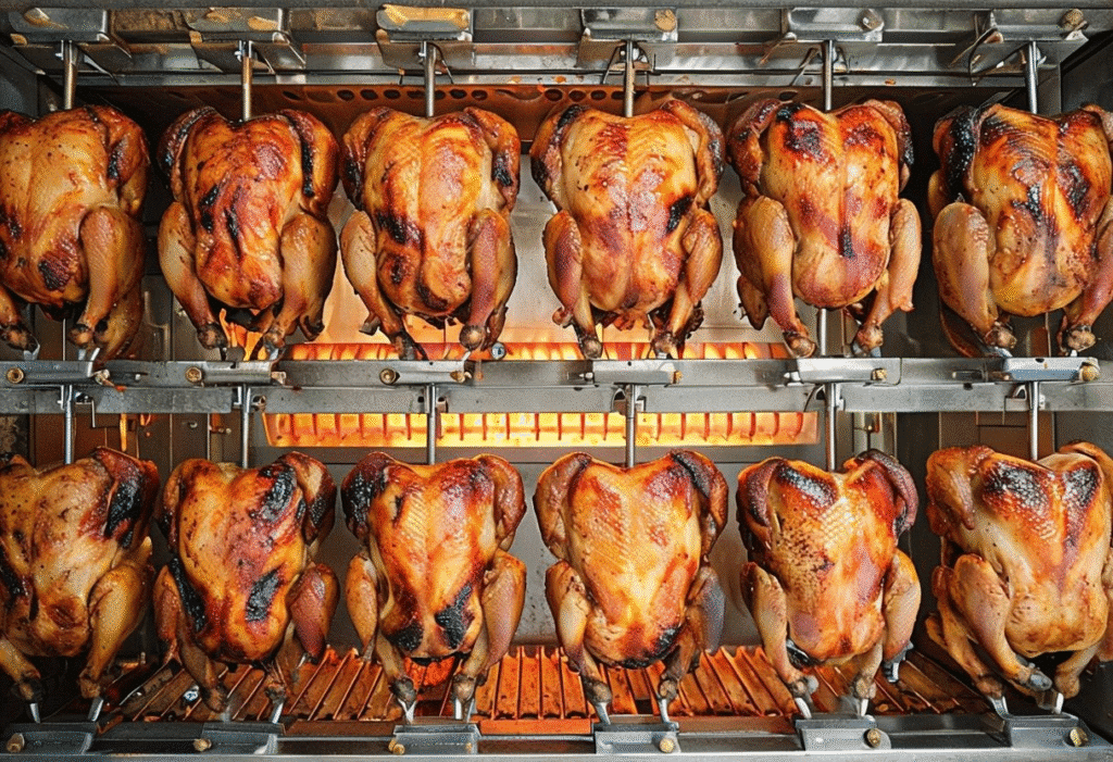 pollos asados estilo pollería jugosos y crujientes
