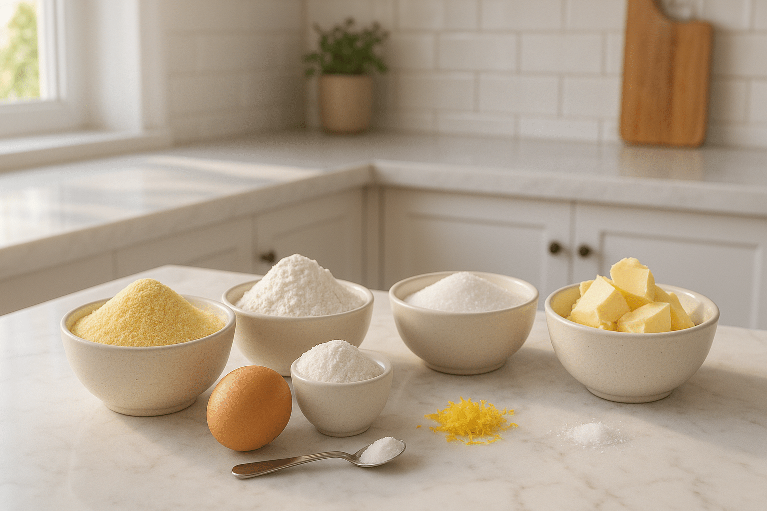 Ingredientes para Galletas de Maíz Ingredientes para Galletas de Maíz