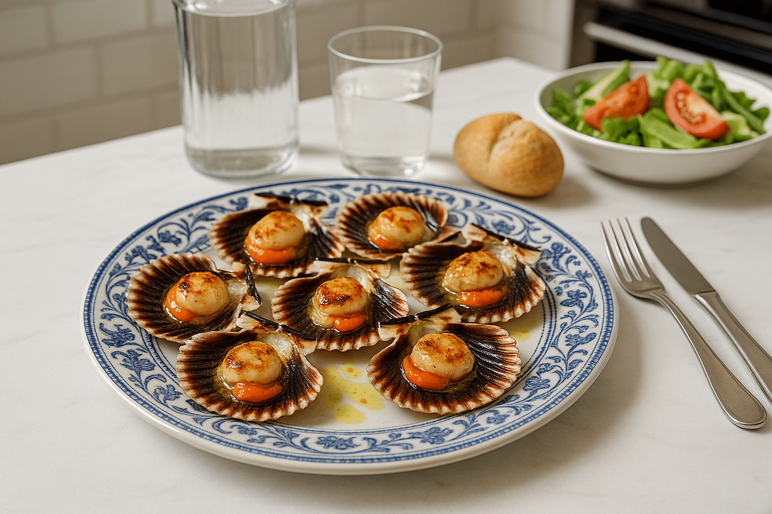 Zamburiñas a la Plancha Zamburiñas a la Plancha