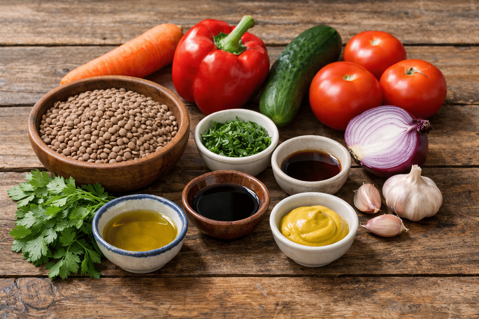 Ensalada Lentejas Arguiñano Ingredientes para hacer ensalada de lentejas Arguiñano