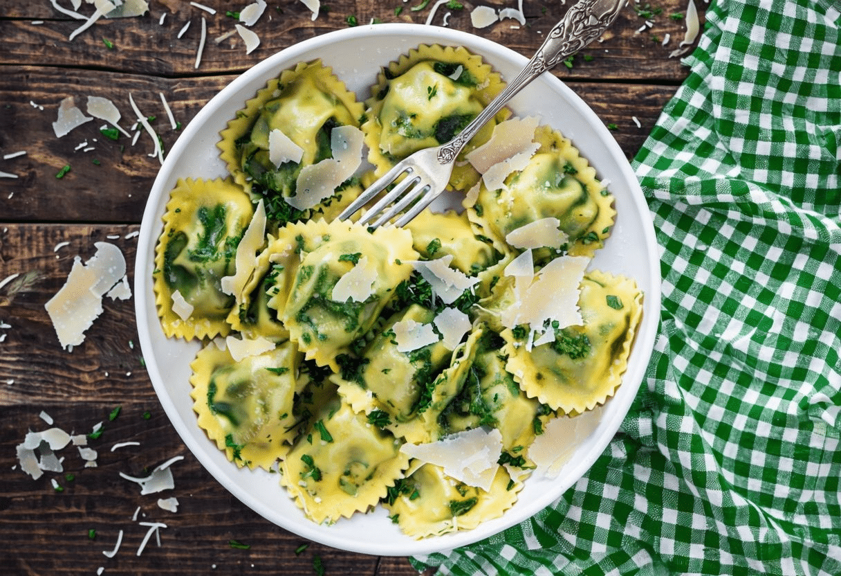 Ravioli di Ricotta e Spinaci Ravioli di Ricotta e Spinaci