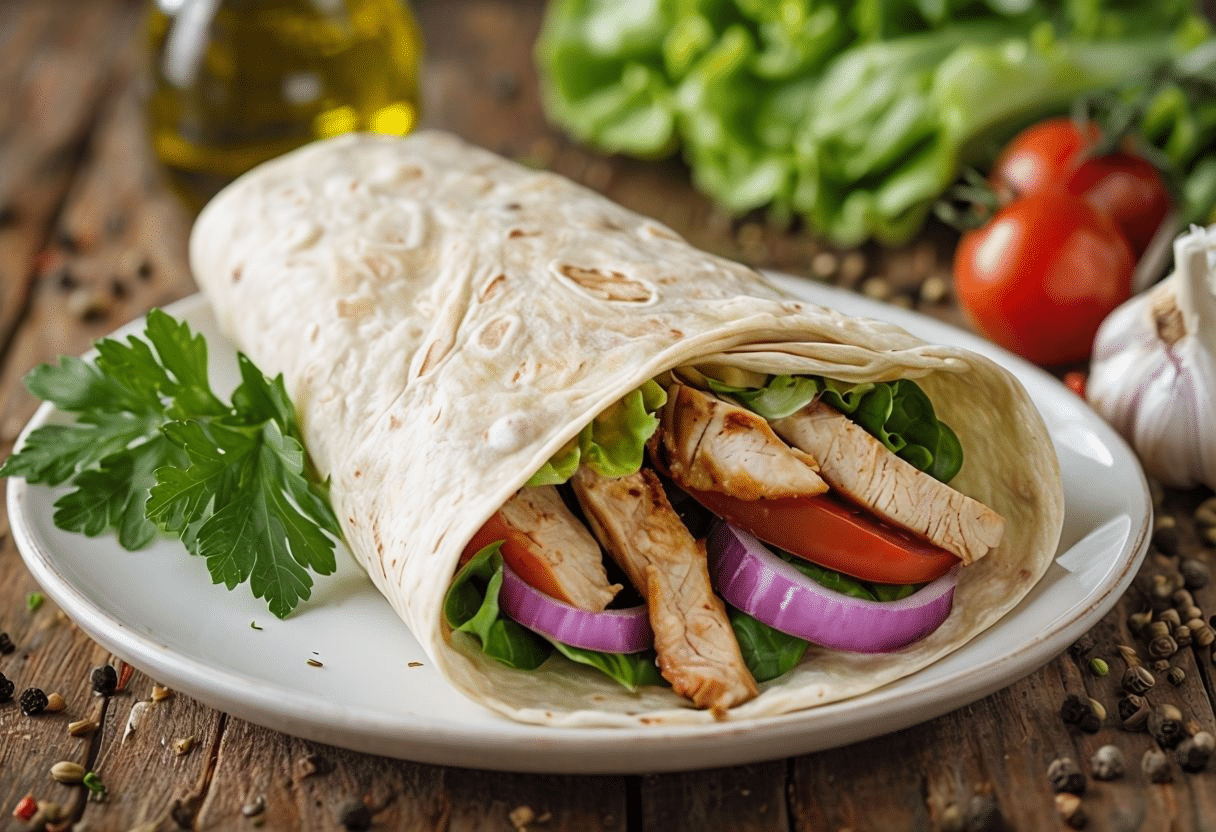 Receta Auténtica de Doner Kebab de Pollo Receta Auténtica de Doner Kebab de Pollo