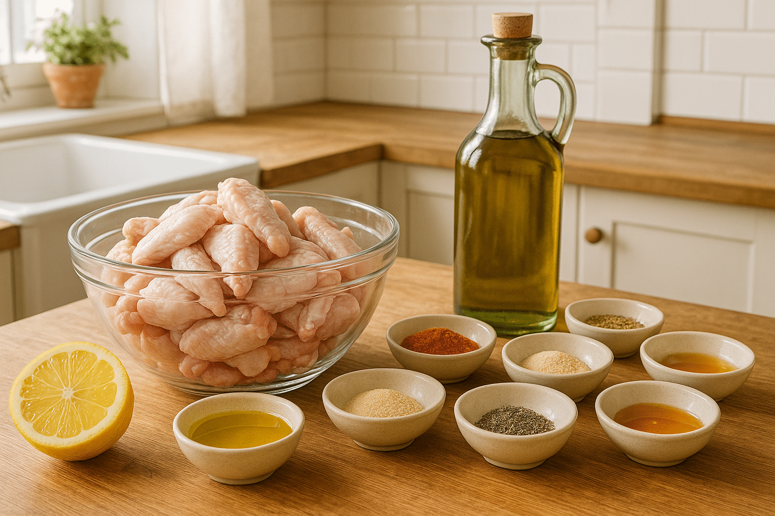 Alitas de Pollo al Horno Ingredientes para Alitas de Pollo al Horno