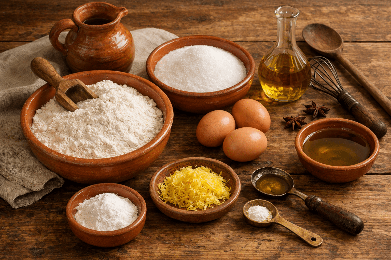 Rosquillas de Anis Ingredientes para hacer rosquillas de anís caseras