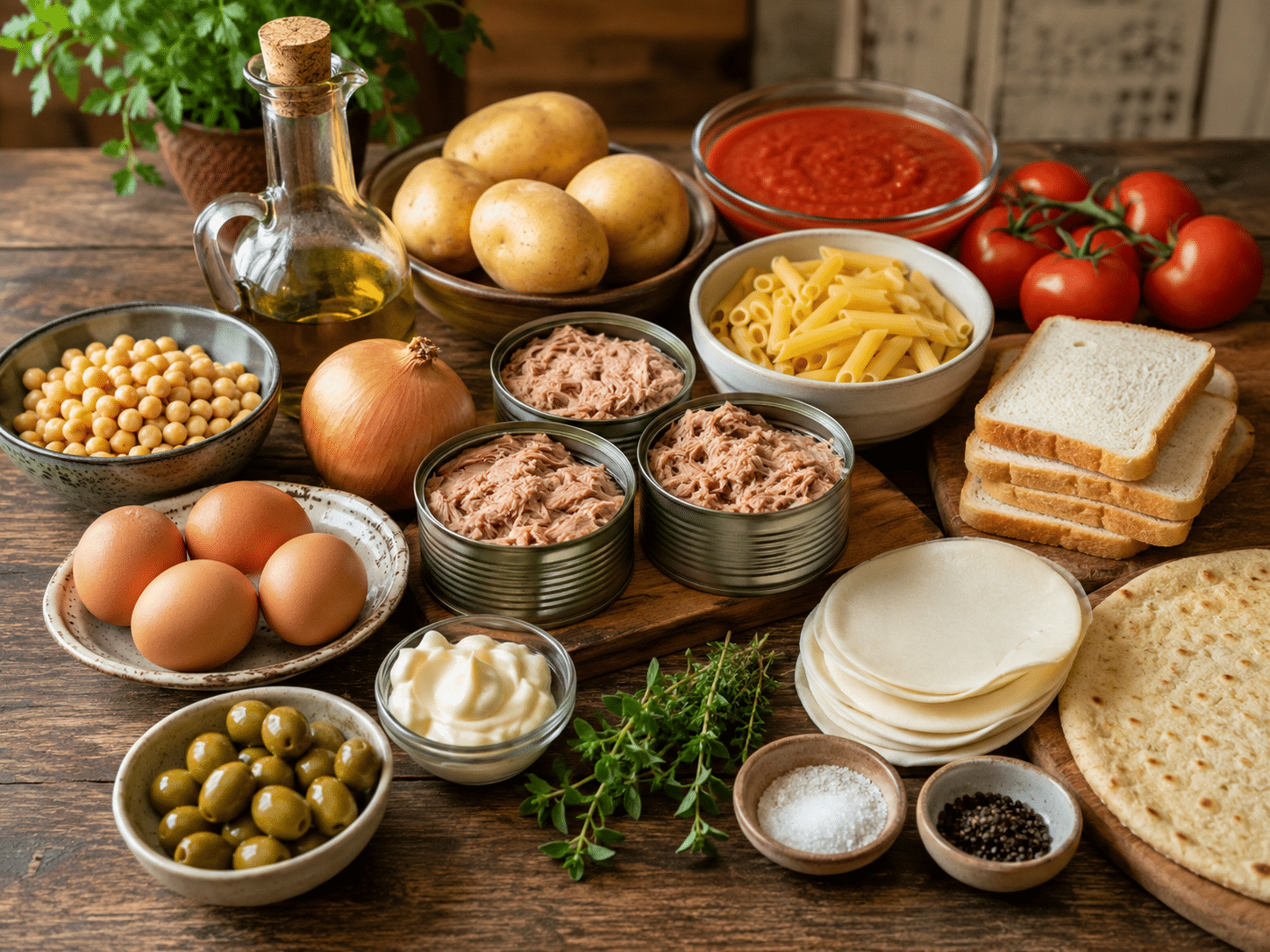 10 Recetas con Atun en Lata ingredientes para recetas con atún en lata