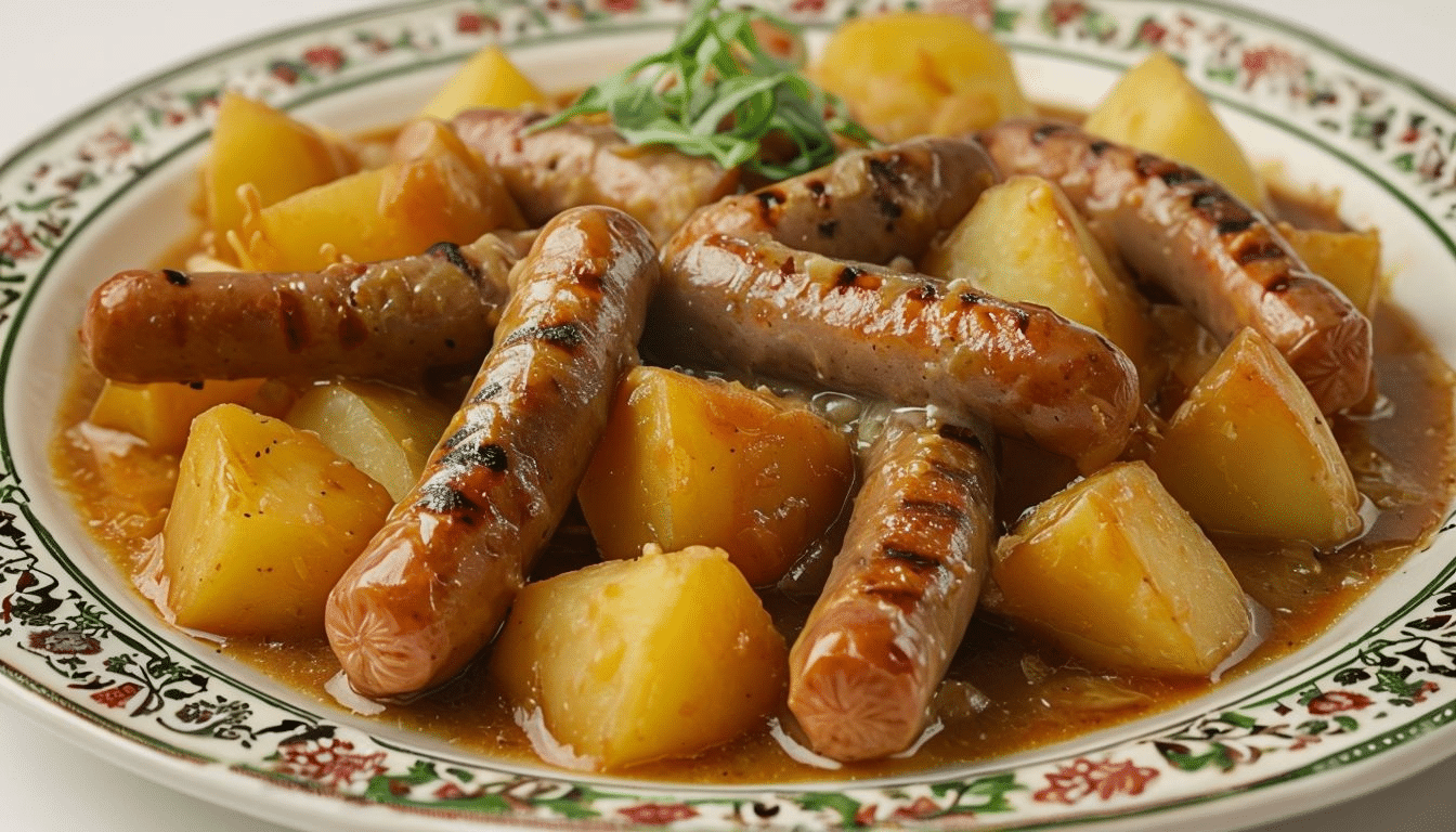 Recetas con Salchichas Frescas Guiso de Salchichas Frescas con Patatas