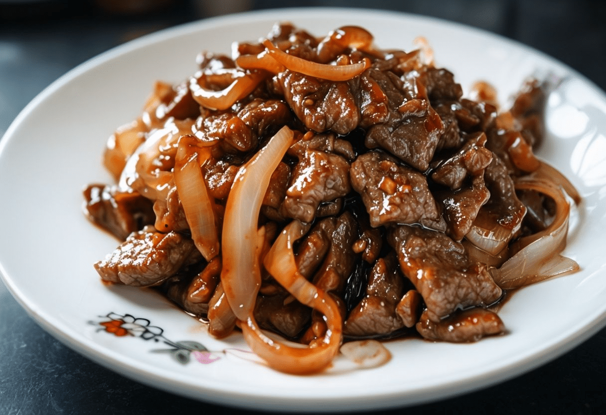 Ternera con Cebolla Estilo Chino Ternera con Cebolla Estilo Chino