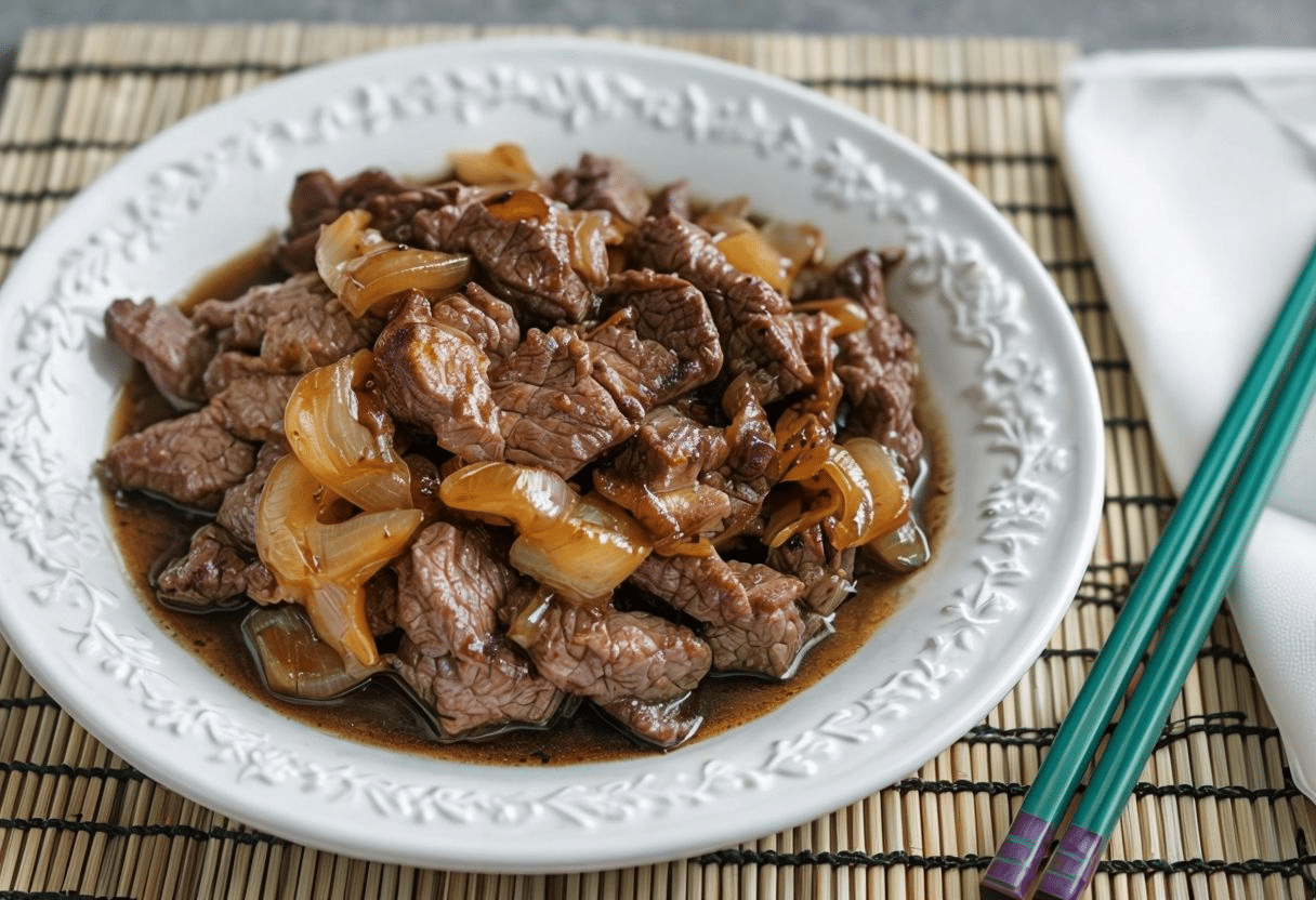 Ternera con Cebolla Estilo Chino Ternera con Cebolla Estilo Chino