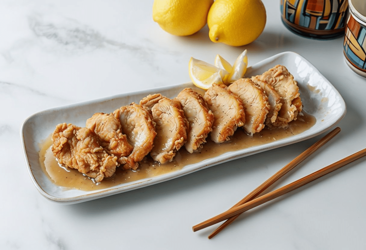 Pollo al limón estilo chino Pollo al limón estilo chino