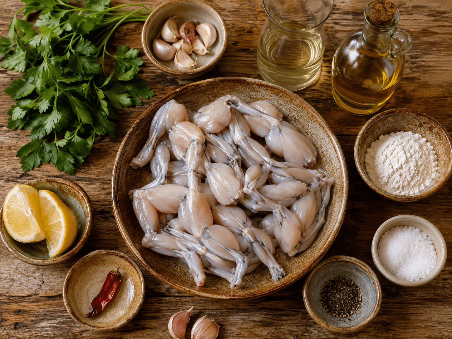 Receta de Ancas de Rana Ingredientes para ancas de rana al ajillo