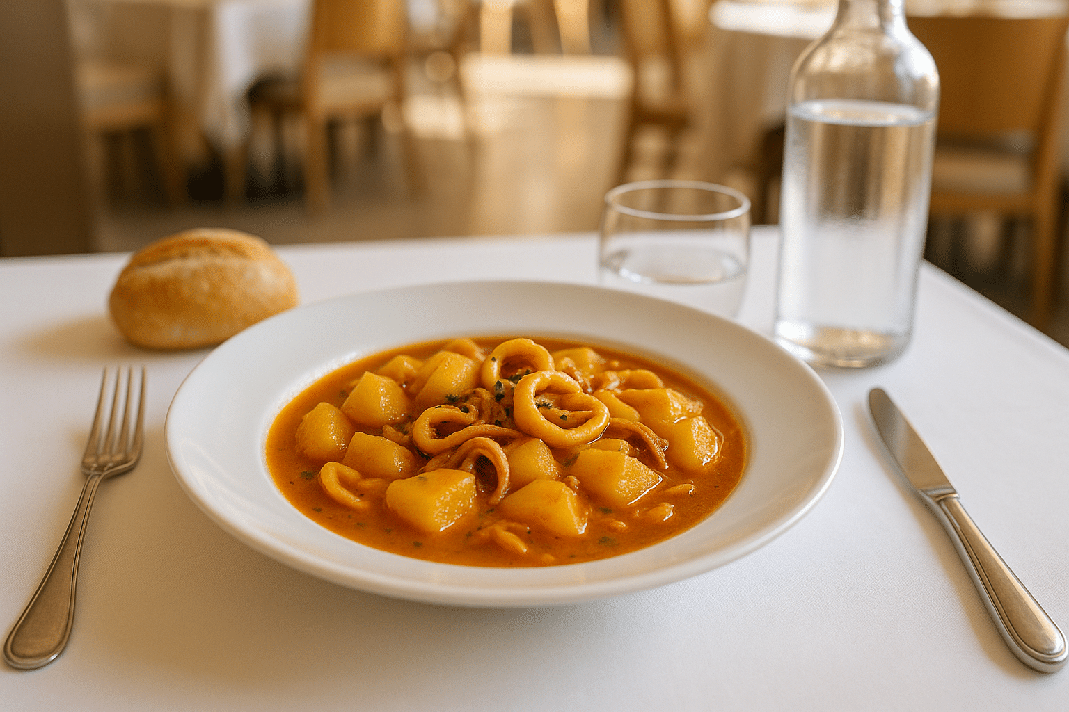 guiso de patatas con calamares guiso de patatas con calamares