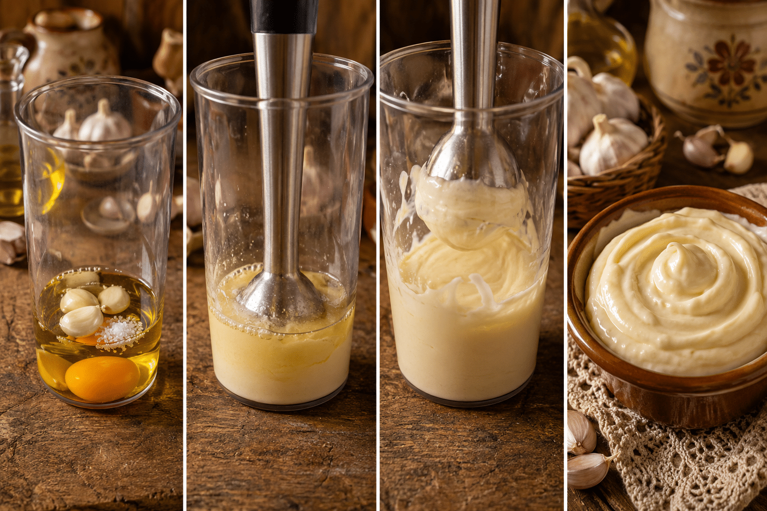 Alioli casero Alioli casero receta casera paso a paso