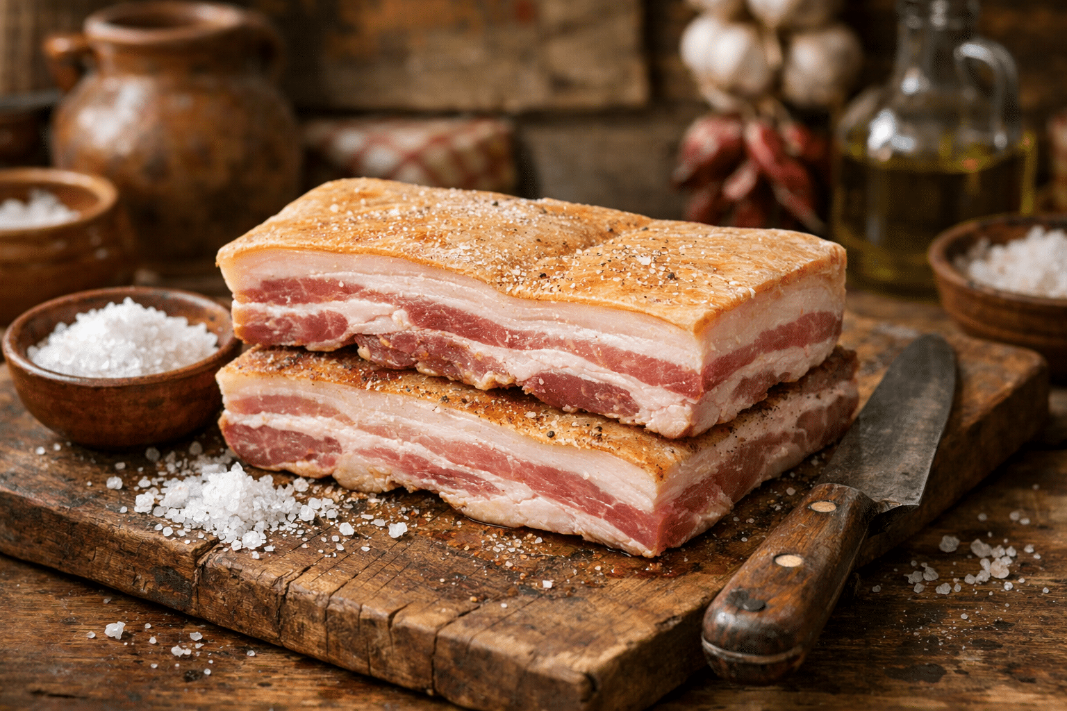 Receta de torreznos de Soria Ingredientes para hacer torreznos como los de Soria (4 personas)