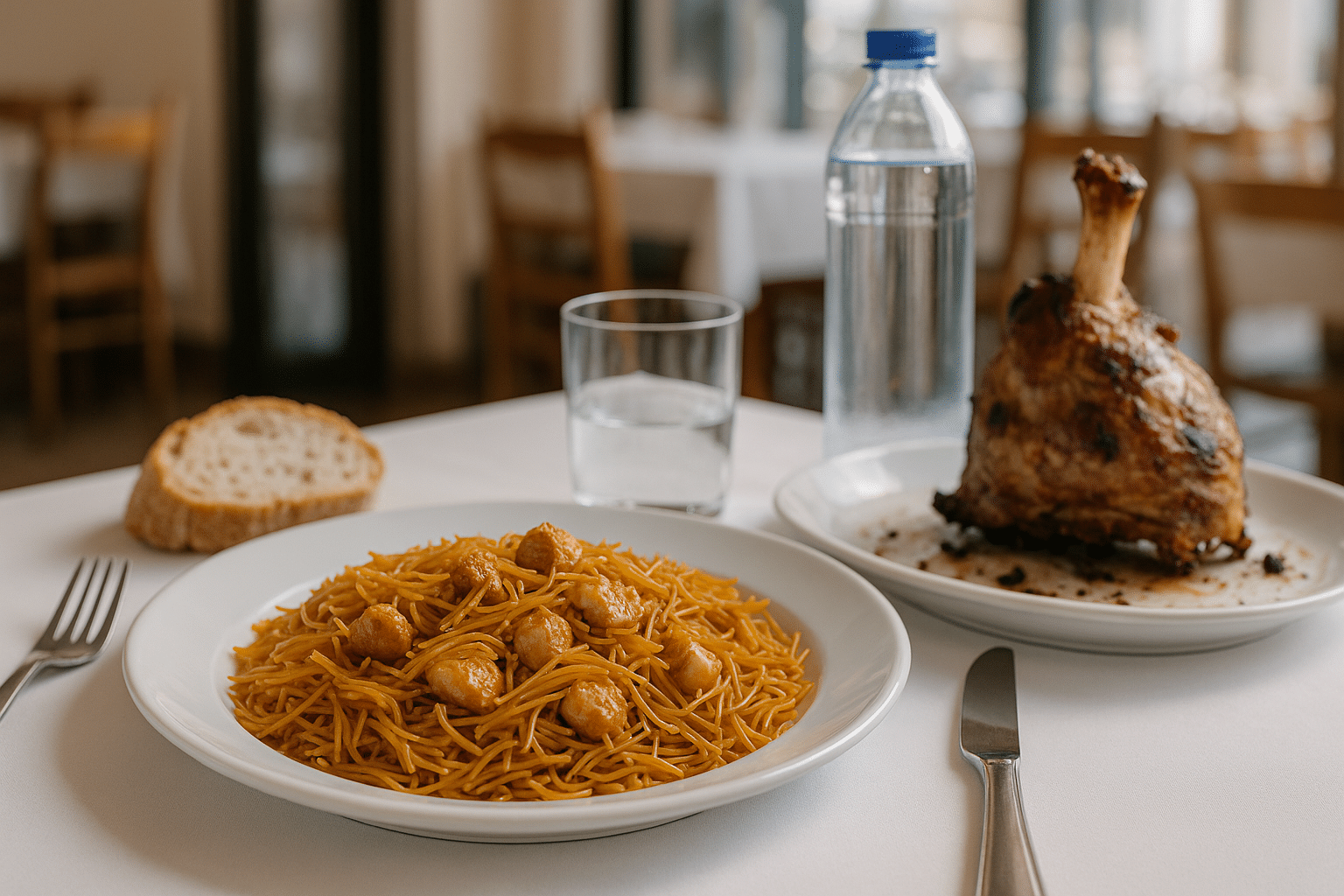 Fideuá de Pollo con Fideos Finos Fideuá de Pollo con Fideos Finos