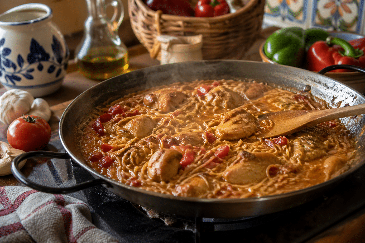 Fideuá de Pollo fideua de pollo