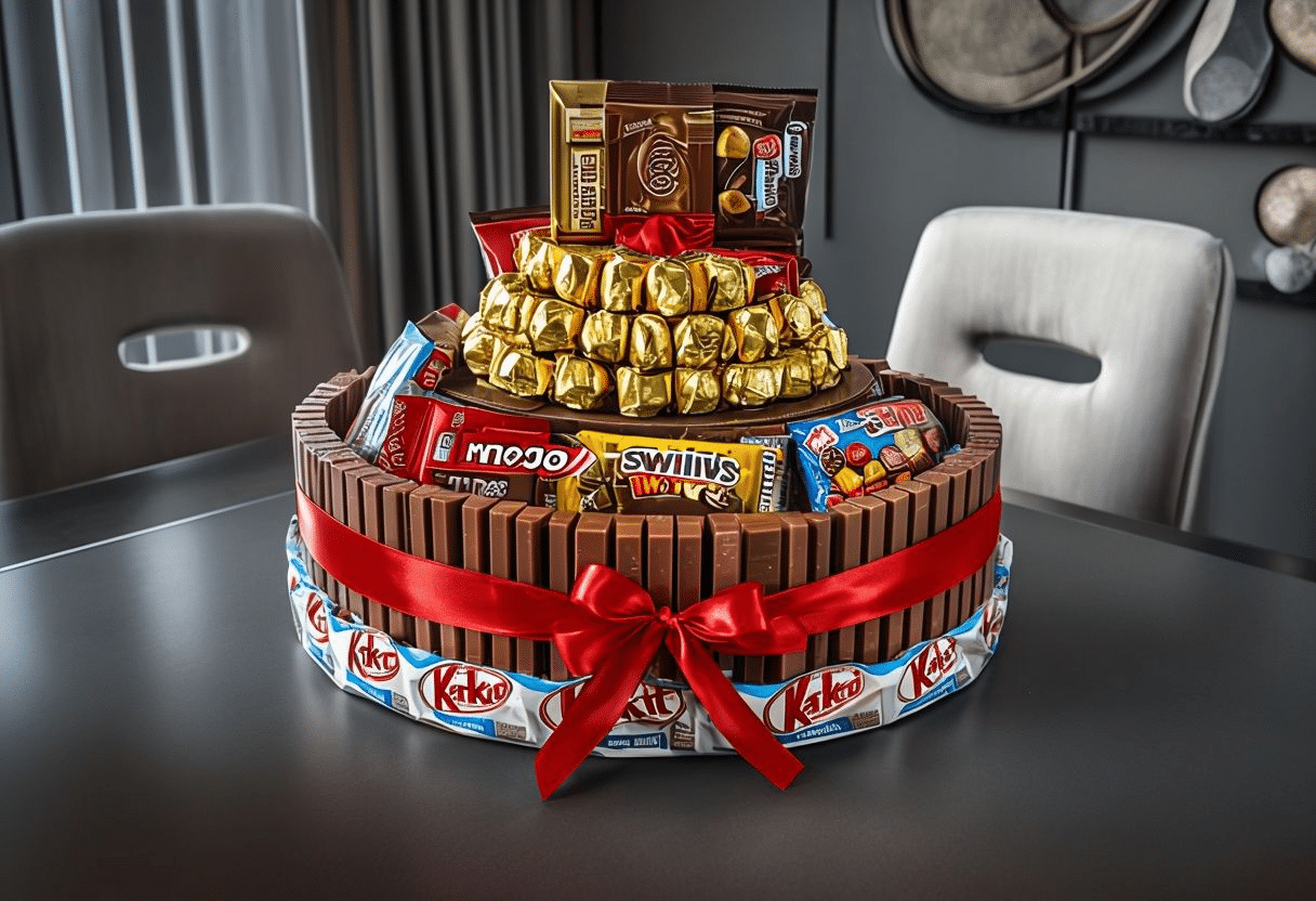 Tarta de chuches y chocolatinas Tarta de chuches y chocolatinas