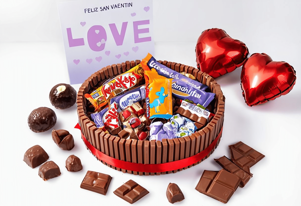 Tarta de chuches y chocolatinas Tarta de chuches y chocolatinas