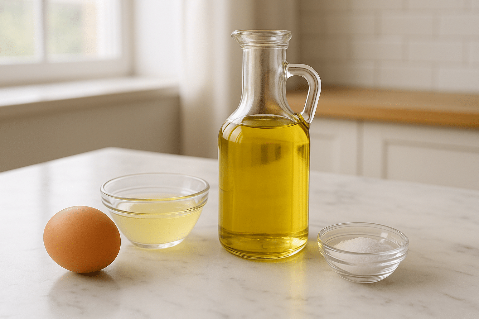 Ingredientes para preparar Mayonesa Casera Ingredientes para preparar Mayonesa Casera