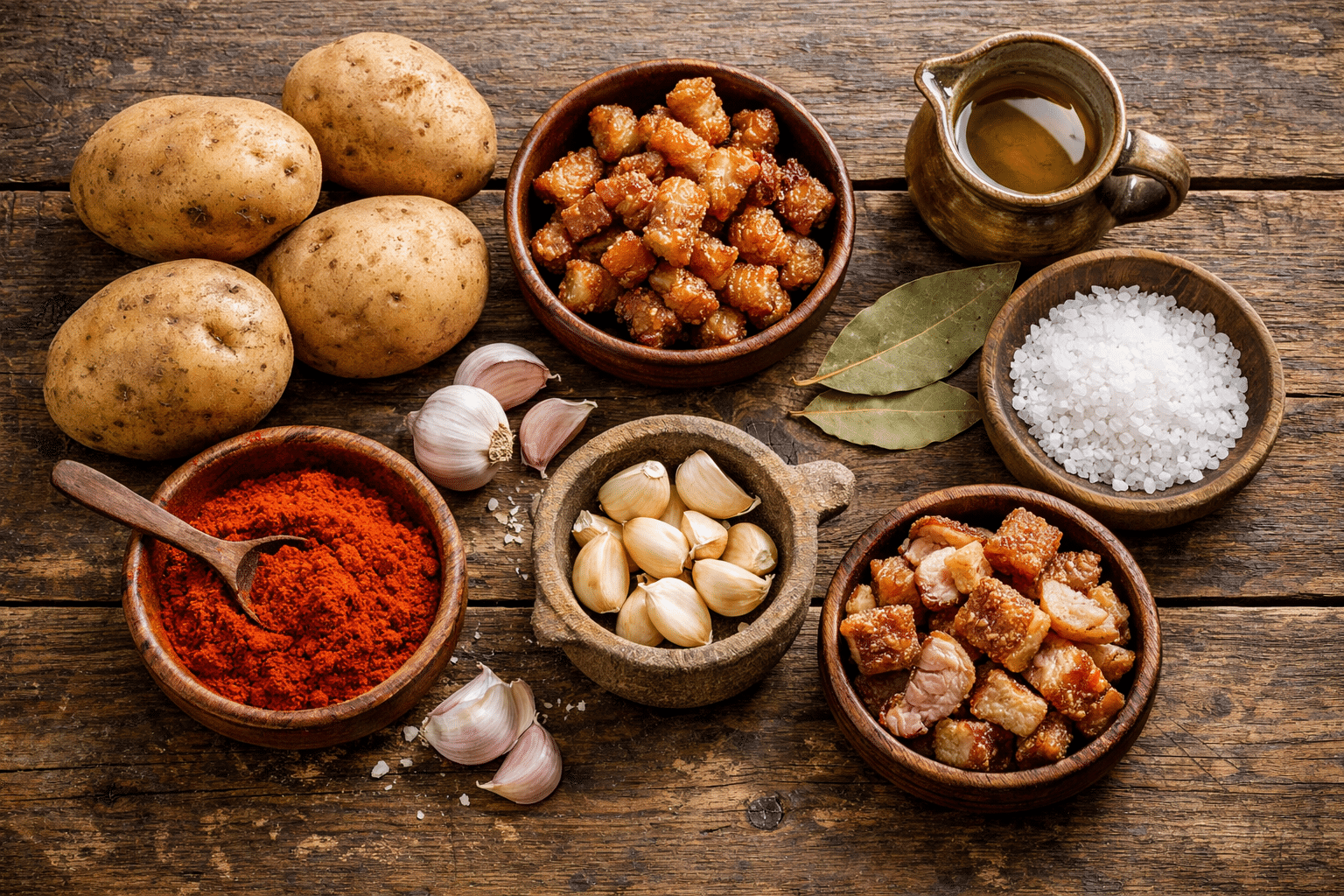 Patatas Revolconas de la abuela Ingredientes para las patatas revolconas de la abuela