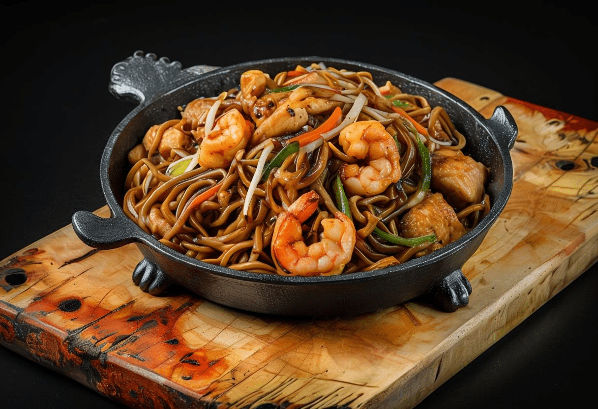 Tallarines a la Plancha Tallarines a la Plancha