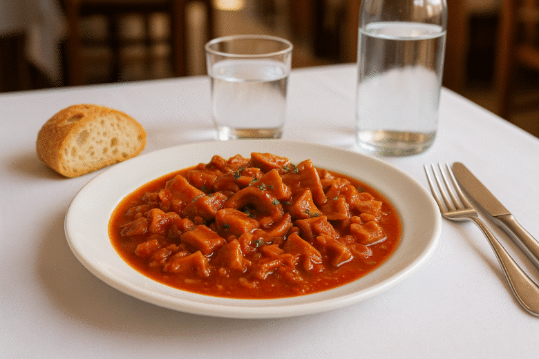 Oreja en salsa receta de la Abuela Luisa